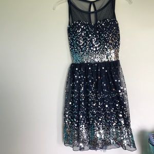 Formal Navy Sequin Dress